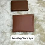 Soft Tan Leather Wallet Pakistan - SameDayFlowers.pk