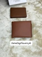 Soft Tan Leather Wallet Pakistan - SameDayFlowers.pk