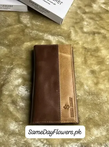 Original Leather Long Wallet Pakistan - SameDayFlowers.pk