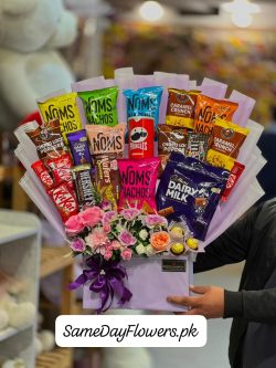 Chocolate and Snacks Gift Box Lahore - SameDayFlowers.pk