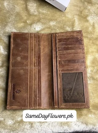 Leather Long Wallet for Men Pakistan - SameDayFlowers.pk
