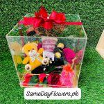 Eid Gift in Acrylic Box Lahore - SameDayFlowers.pk