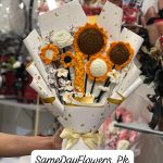 Crochet Sunflower Bouquet Lahore - SameDayFlowers.pk