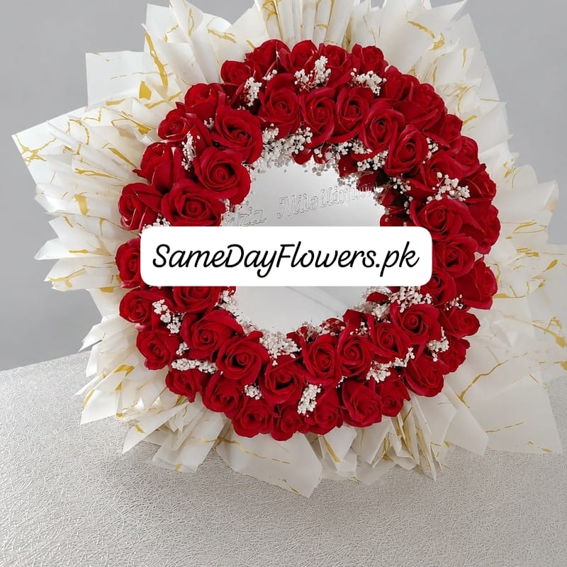 Mirror Flower Bouquet Mirror Flower Bouquet Lahore - SameDayFlowers.pk