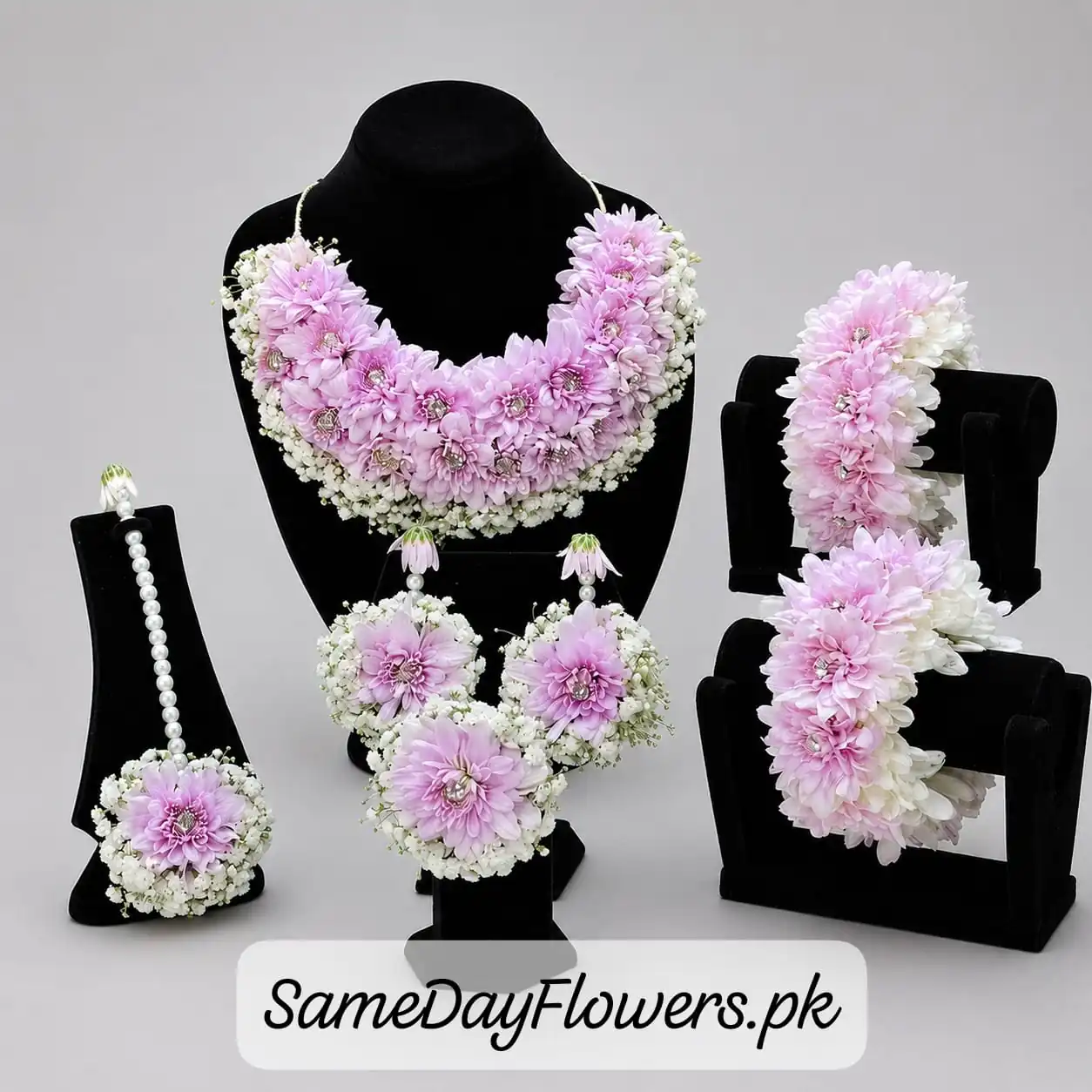Flower jewellery for Bride Flower jewellery for Bride Lahore - SameDayFlowers.pk