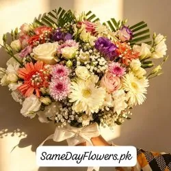 Bridal Fresh Flowers Bouquet Lahore - SameDayFlowers.pk