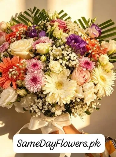 Bridal Fresh Flowers Bouquet Lahore - SameDayFlowers.pk