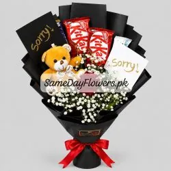 Chocolate Flower Bouquet Delivery Lahore - SameDayFlowers.pk