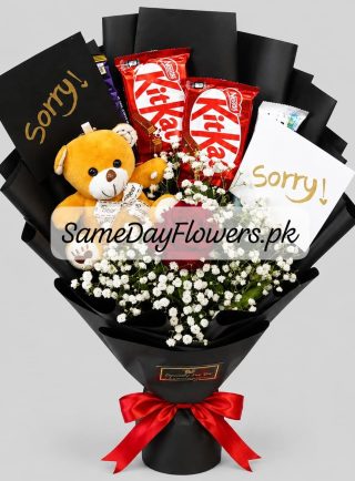 Chocolate Flower Bouquet Delivery Lahore - SameDayFlowers.pk