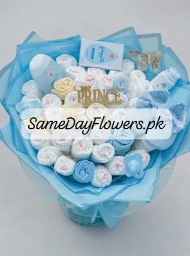 Baby Boy Bouquet Delivery Lahore - SameDayFlowers.pk
